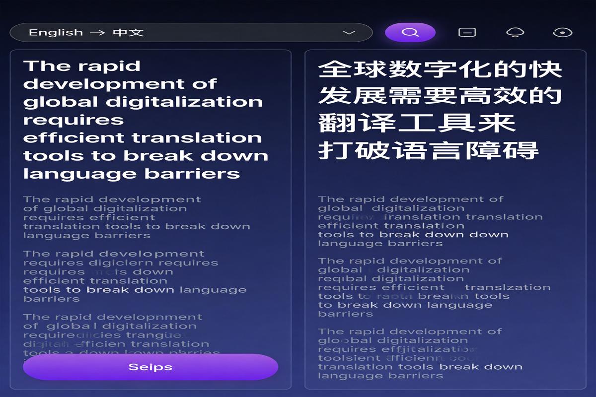 易翻译主界面 - 多语言翻译工作台